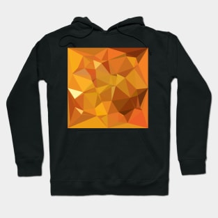 Dark Orange Yellow Abstract Low Polygon Background Hoodie